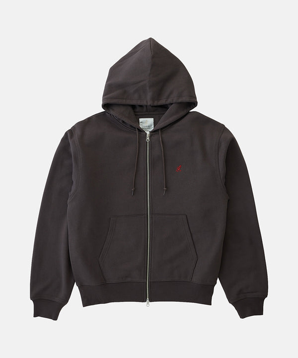 Gramicci One Point Zip Hooded Sweatshirt BURNT ORANGE