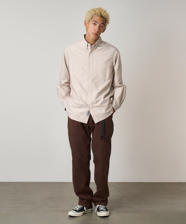 Gramicci Oxford Button Down Stance Shirt IRIS STRIPE