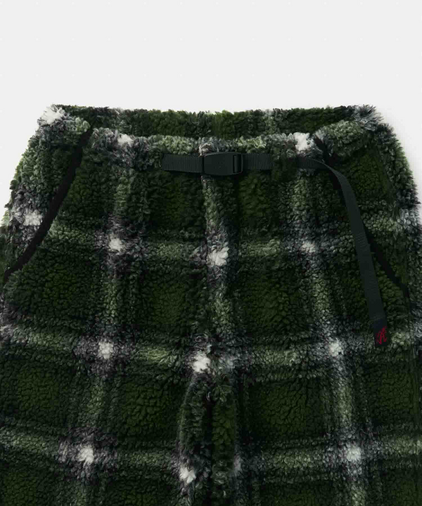 Gramicci Shadow Plaid Sherpa Pant OLIVE SHADOW PLAID