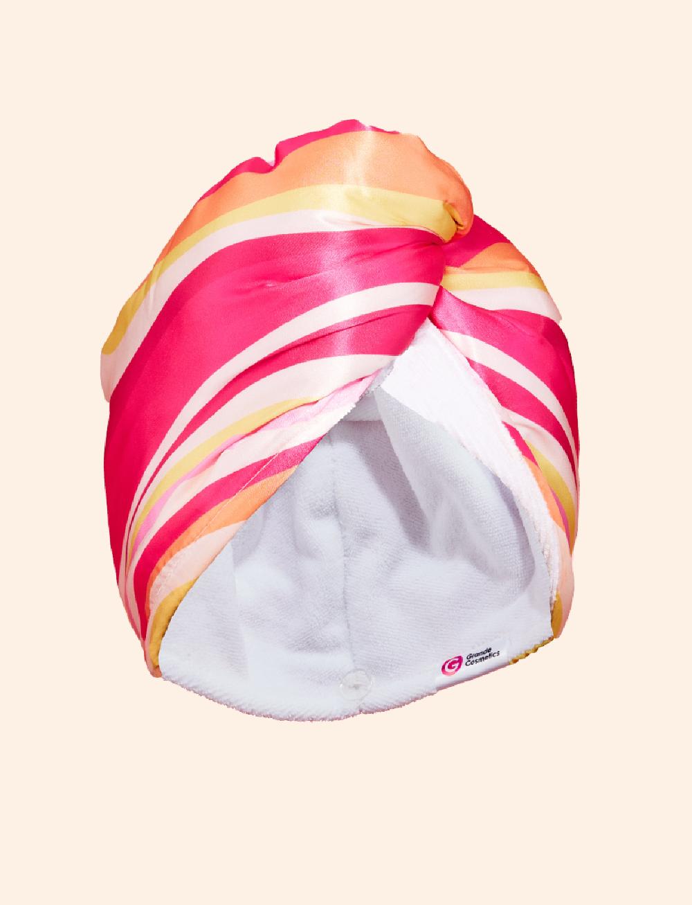 grande cosmetics GrandeHAIR Reversible Microfiber & Satin Twist Towel