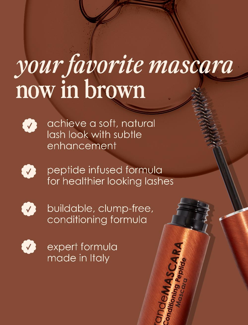 Grande Cosmetics GrandeMASCARA Conditioning Peptide Mascara Brown