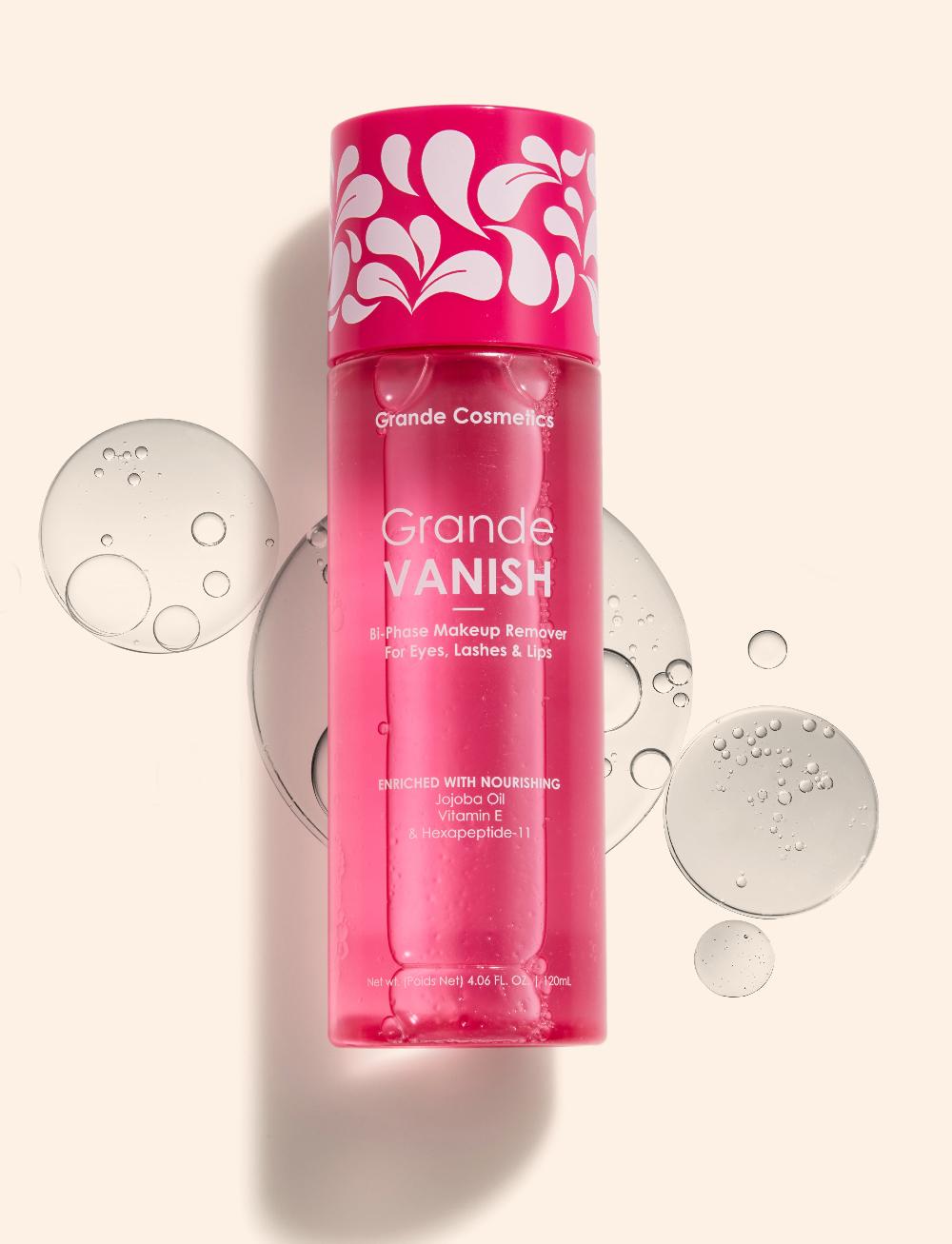 grande cosmetics GrandeVANISH Bi-Phase Makeup Remover for Eyes Lashes & Lips