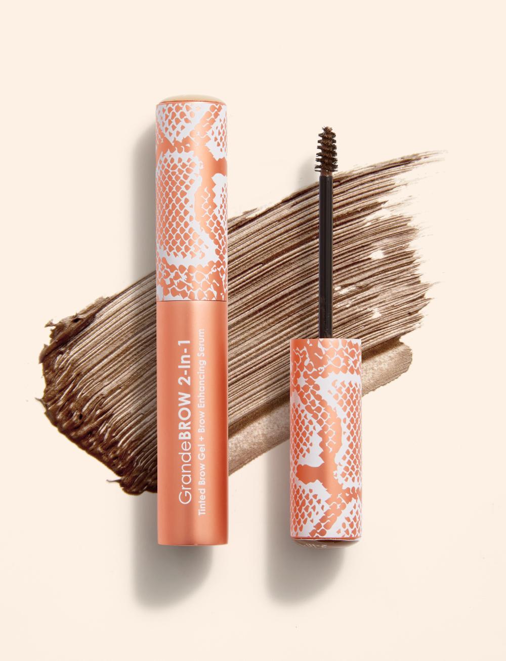 grande cosmetics Travel Size GrandeBROW 2-In-1 Tinted Brow Gel + Brow Enhancing Serum Auburn