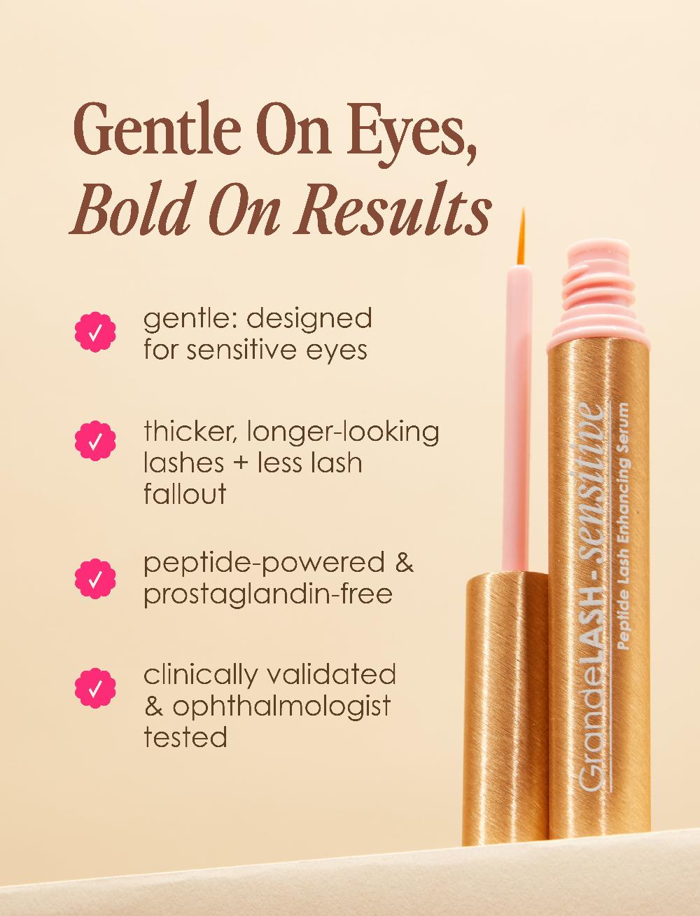 Grande Cosmetics Travel Size GrandeLASH-Sensitive Peptide Lash Enhancing Serum