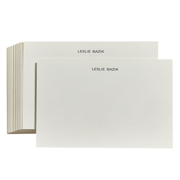graphic image Letterpress Personalized Memo Tray Cards