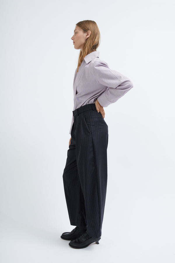 Graumann Betty Pants In Black Pinstripe