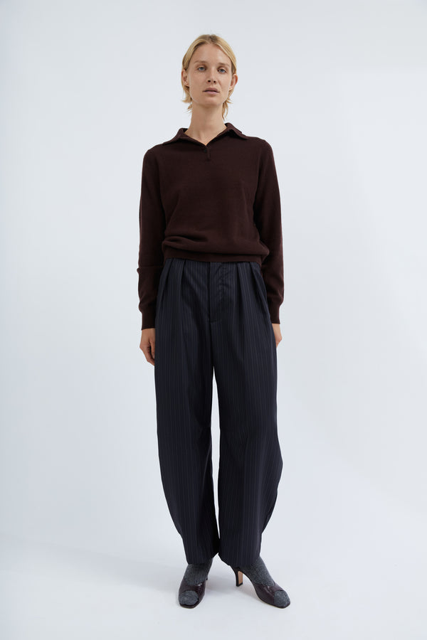 graumann Elina polo knit in Brown