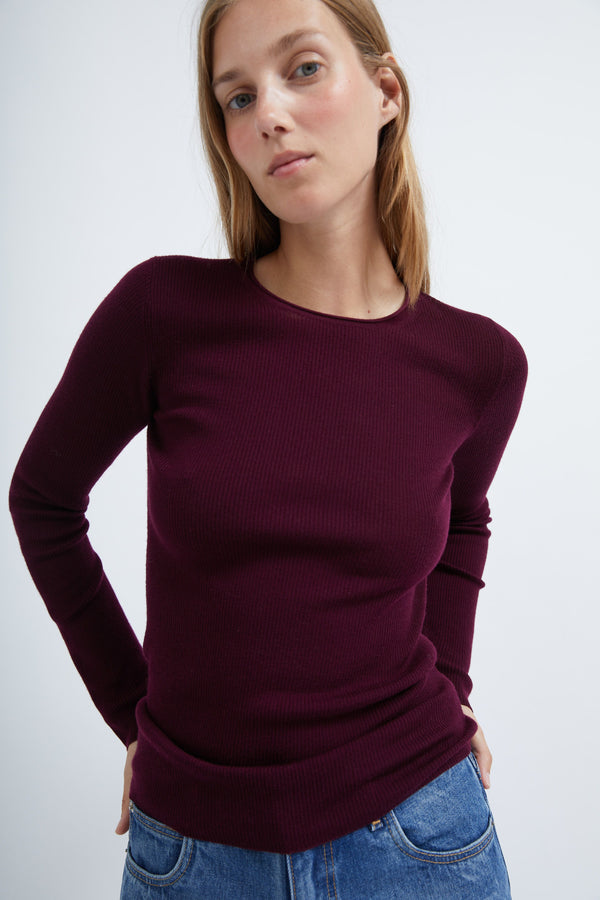 graumann Levi knit in Wine