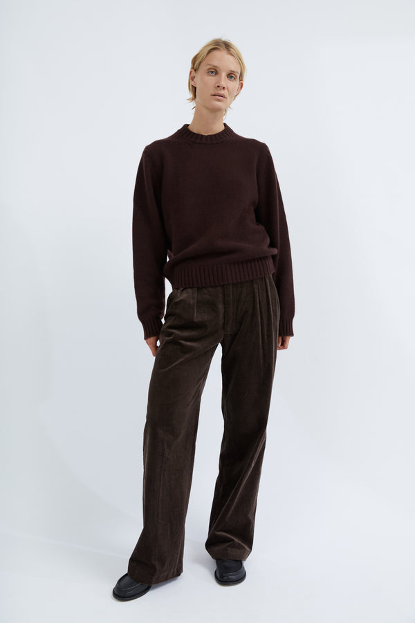 graumann Lia pants in Brown corduroy