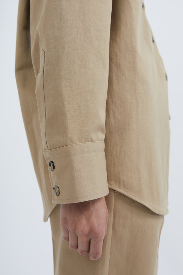 Graumann Naomi Shirt In Camel Twill