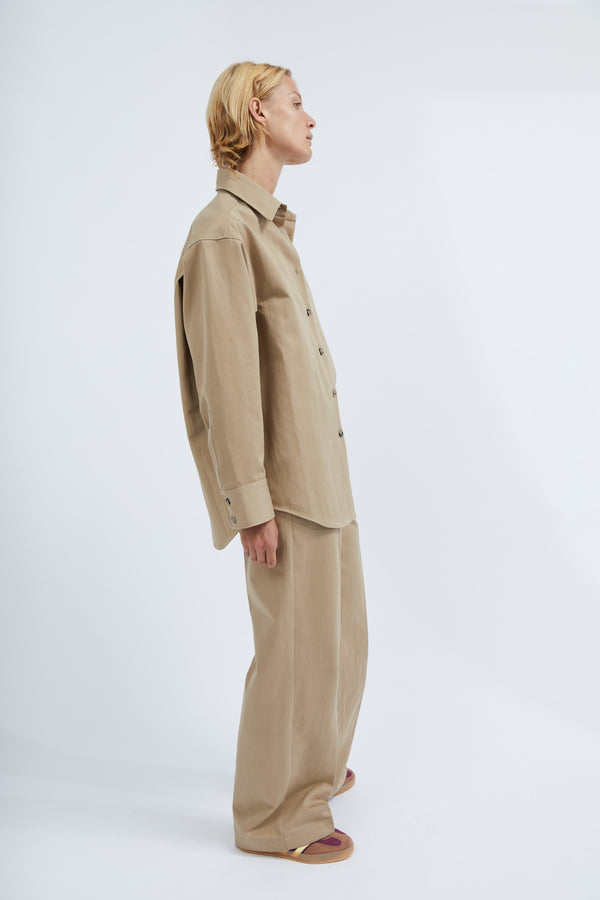 Graumann Naomi Shirt In Camel Twill