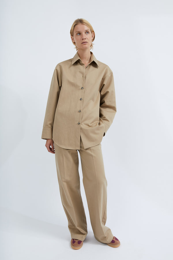 graumann Naomi shirt in Camel twill