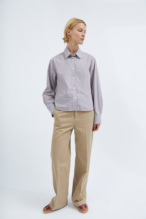 Graumann Selda Shirt In Red Check Cotton