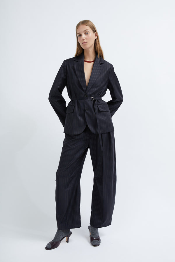graumann Simona jacket in black Pinstripe