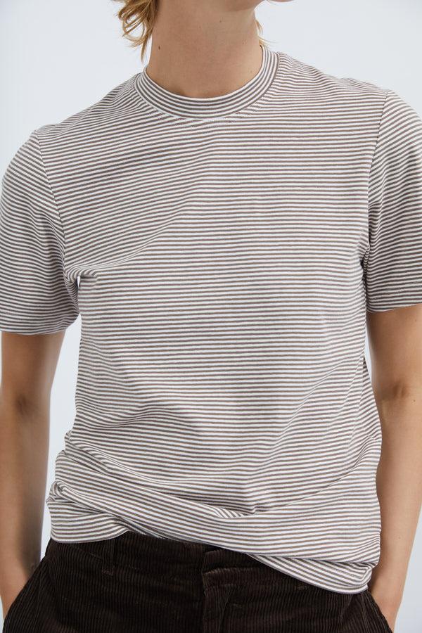 graumann Smilla t-shirt in Camel stripe