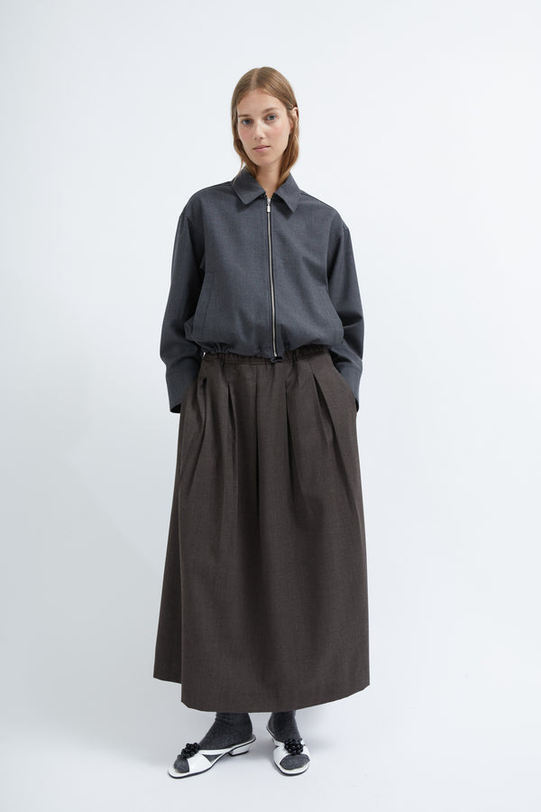 graumann Viola skirt in Brown light wool