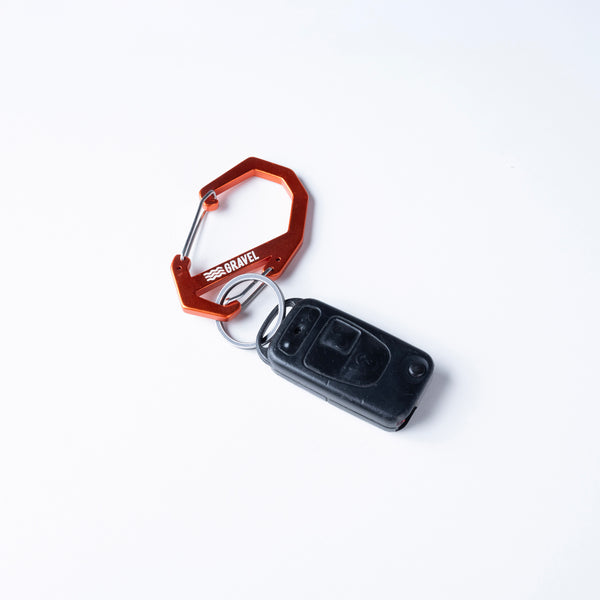 Gravel Double Gated Carabiner | Orange