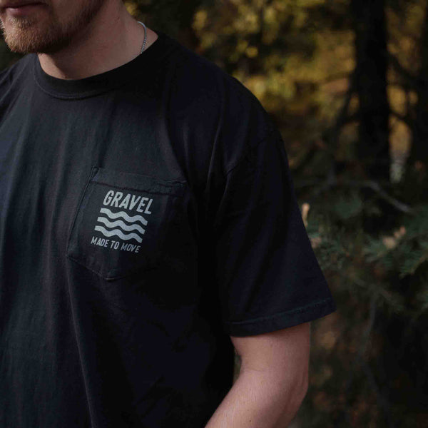 Gravel Made To Move T-Shirt | Black