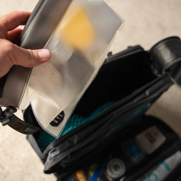 Gravel SET | TSA Approved Shower Bag & 4 Bottles