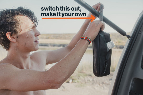 Gravel Silicone Hang Strap | Black Sand