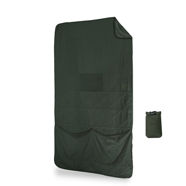 gravel Layover™ Travel Blanket - Packable & Puffy | Spruce