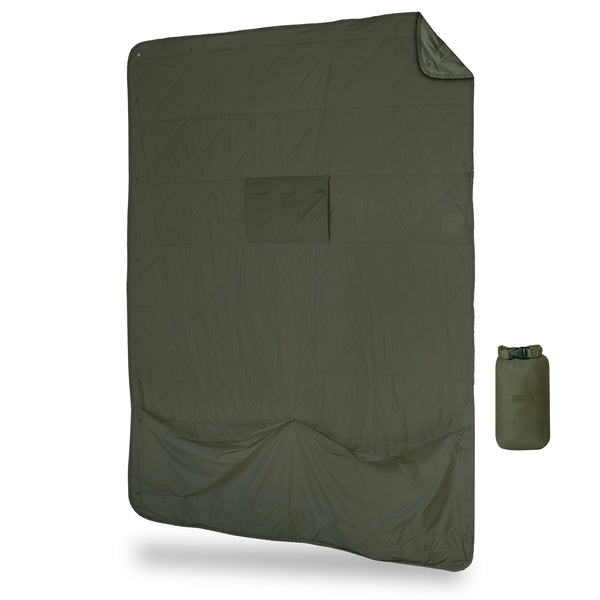 gravel Layover™ XL Travel Blanket - Packable & Puffy | Spruce