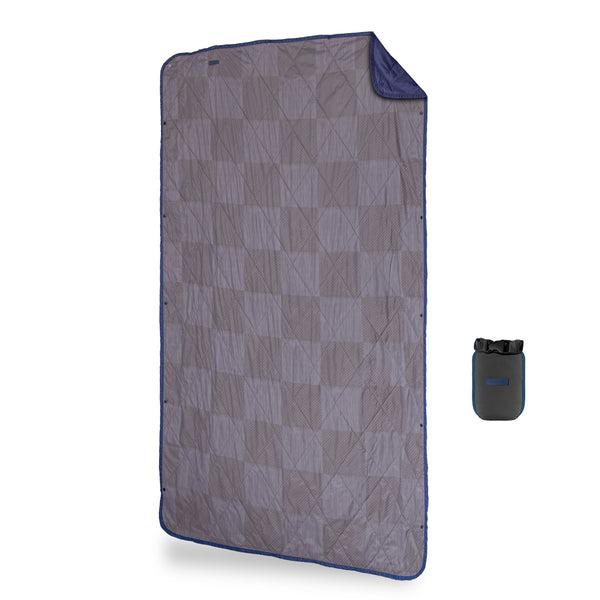 gravel UltraPak™ Everyday Blanket - More Packable & Puffy | Blue Checkered