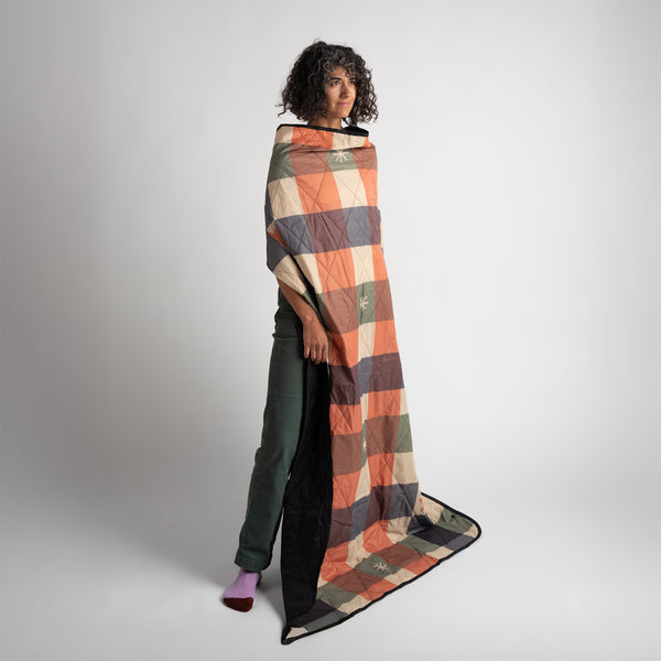 Gravel UltraPak™ Everyday Blanket - More Packable & Puffy | Plaid