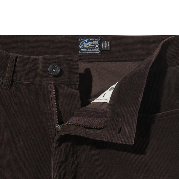 Grayers Burlington 5 Pocket Stretch Corduroy - Coffee Bean