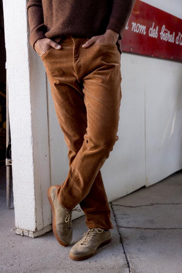 Grayers Burlington 5 Pocket Stretch Corduroy - Rawhide