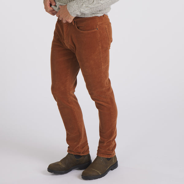 Grayers Burlington 5 Pocket Stretch Corduroy - Rawhide