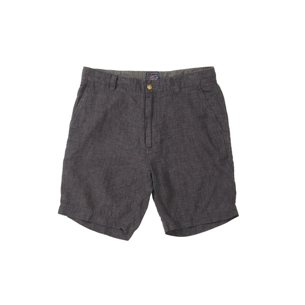 grayers Aventura Washed Linen Shorts - Charcoal