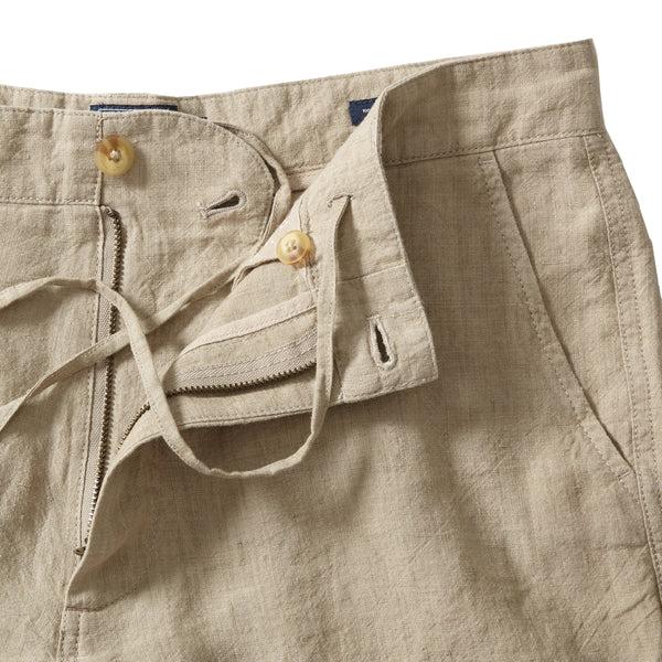 Grayers Aventura Washed Linen Shorts - Safari