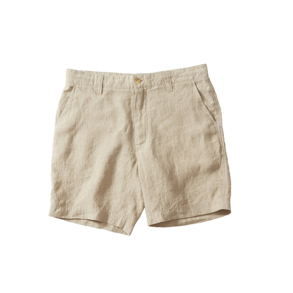 grayers Aventura Washed Linen Shorts - Safari