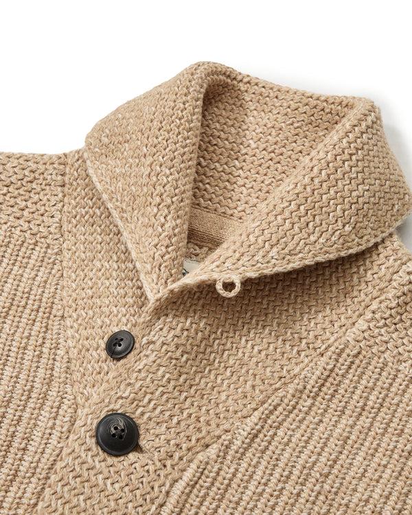 Grayers Belmont Plaited Shawl Cardigan - Sand