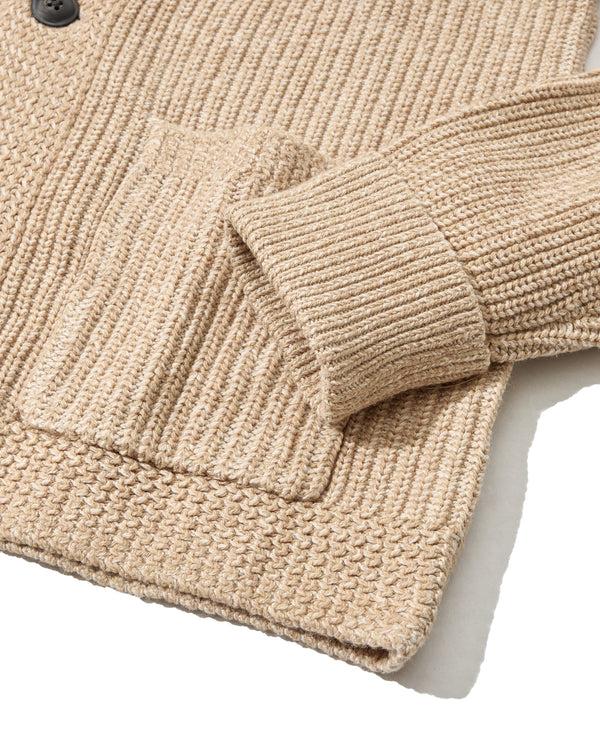 Grayers Belmont Plaited Shawl Cardigan - Sand