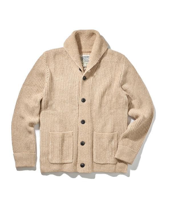 grayers Belmont Plaited Shawl Cardigan - Sand