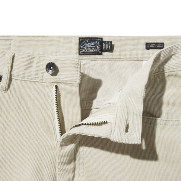 Grayers Burlington 5 Pocket Stretch Corduroy - Stone
