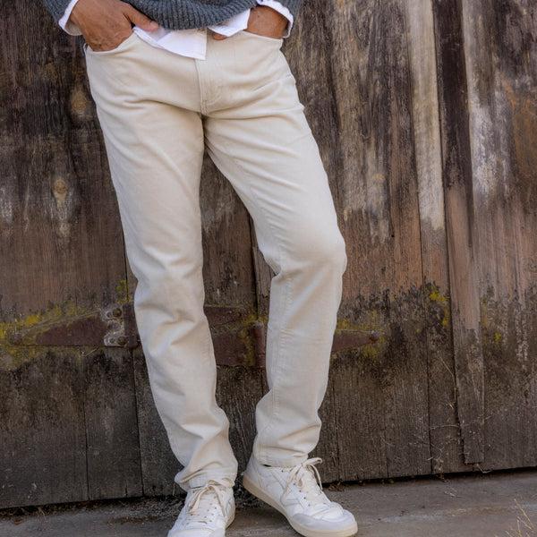 Grayers Burlington 5 Pocket Stretch Corduroy - Stone