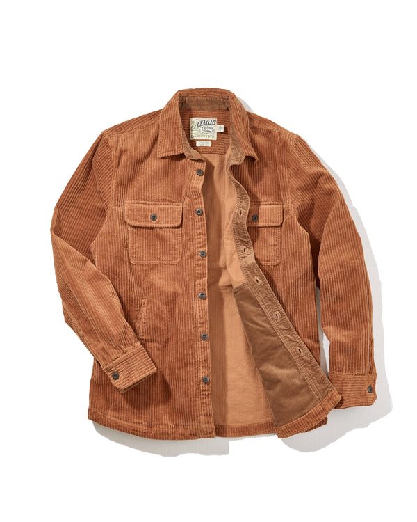 Grayers Catalina Rope Cord Shirt Jacket - Cognac