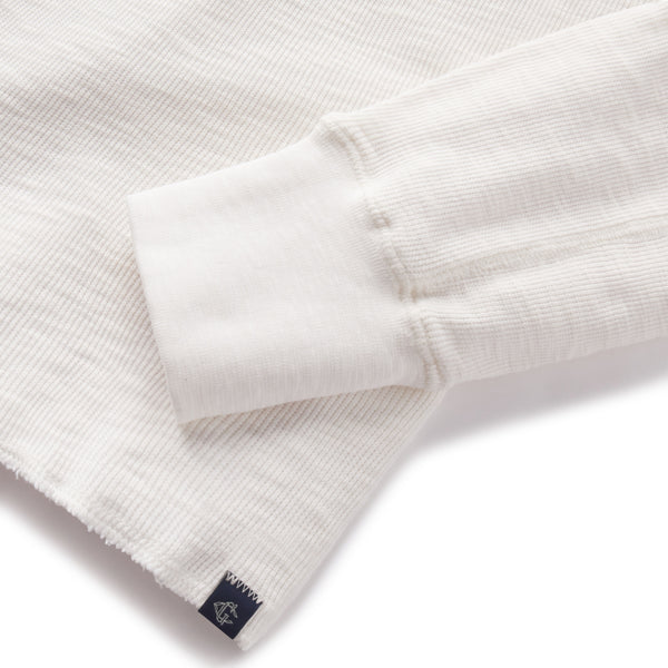 Grayers Clint Waffle Cotton Crew - Antique White