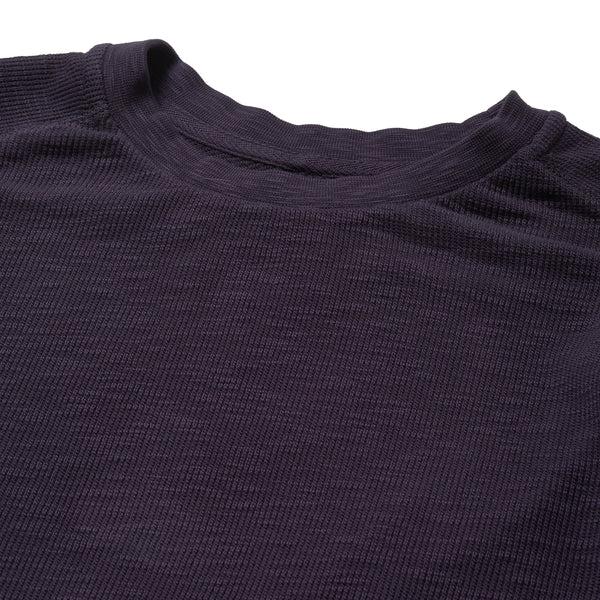 Grayers Clint Waffle Cotton Crew - Blue Steel