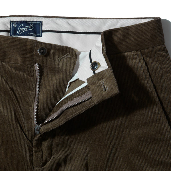 Grayers Corduroy Stretch Slim Fit Pants - Mushroom