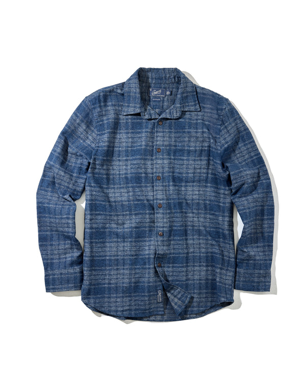 grayers Jaspe Midweight Flannel - Blue Hues