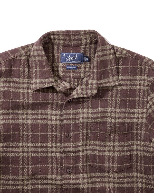 Grayers Jaspe Midweight Flannel - Brown Khaki