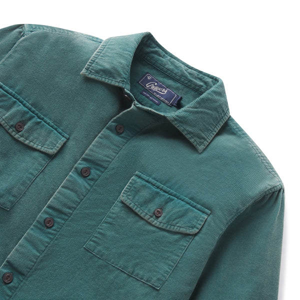 Grayers Jeremiah Vintage Garment Dyed Shirt - Teal