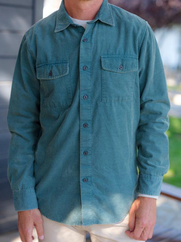 Grayers Jeremiah Vintage Garment Dyed Shirt - Teal