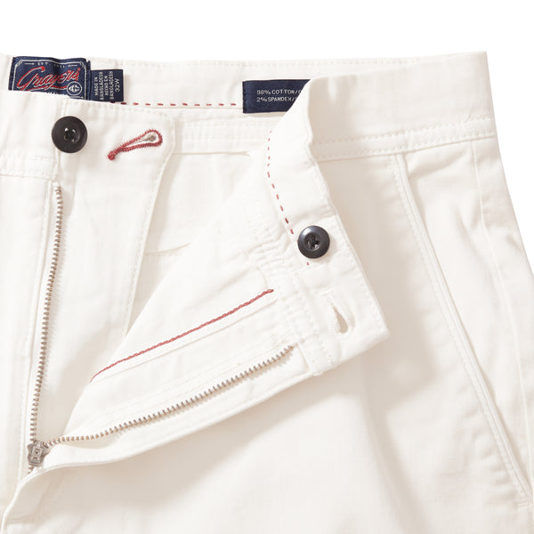 Grayers Precision Stretch Chino Shorts 8" - White