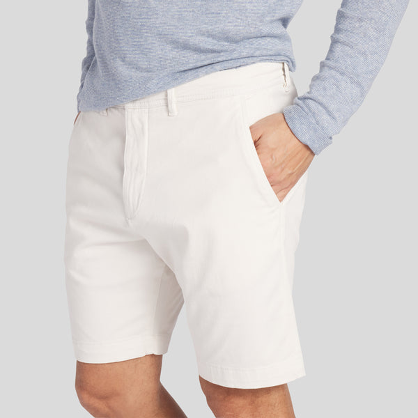 Grayers Precision Stretch Chino Shorts 8" - White
