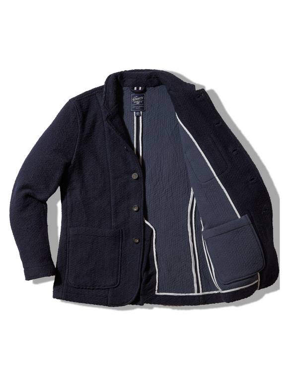 Grayers Rope Weave Artisanal Jacket - Navy